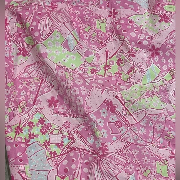 Lilly Pulitzer Size 4 Preppy Beach Blanket Bingo Floral Paisley Summer Skirt - Picture 3 of 8